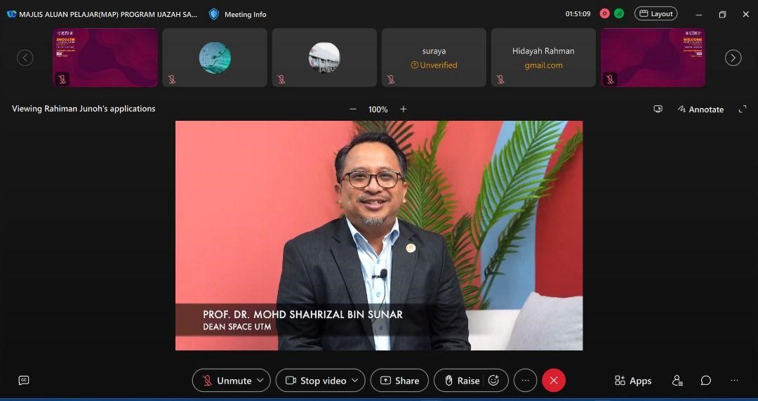 Majlis Aluan Pelajar Program Ijazah Sarjana Muda Sepenuh Masa Sesi 1 2025/2026